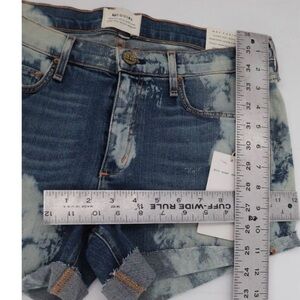 Blue distressed McGuire women’s shorts